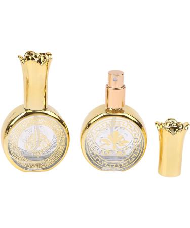 Yawdil 20ml Refillable Sample On Container Perfume Essential Gold Bottles Crystal Bottles Oil Glass Gold Electroplated Decorative Travel Empty Mini Carved Liquid Pressed Glass Bottle One Color RY0691 - Buy Online on SooperMarket.com
