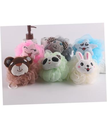 Angoily 5pcs Luffa Sponges - Exfoliating Body Scrubber Puff for Bath & Shower | Loofah Massage Ball Pouf - Buy Online on SooperMarket.com