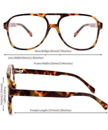 Feizedy Retro 70s 80s Blue Light Filter Glasses for Men & Women - B2888 Turtle Frame 60mm - Anti-Glare PC Gaming & Computer Glasses - Buy Online on SooperMarket.com