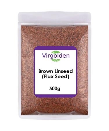 Brown Linseed (Flax Seed) 500g by Virgolden