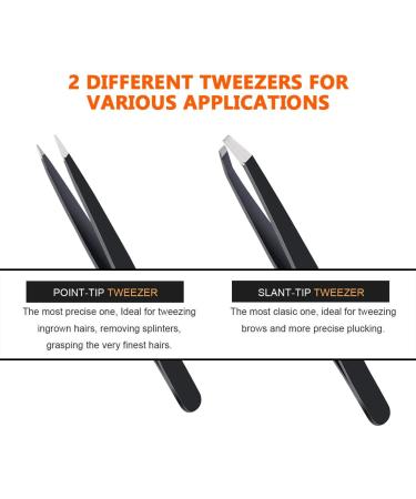 3-in-1 Eyebrow Tweezers Set for Women and Men - Slant, Pointed, and Razor Included - Buy Online on SooperMarket.com