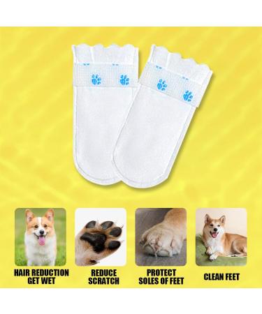 Disposable Dog Socks 20 Pcs Adjustable Disposable Dog Shoes Boots Dirt-Proof Pet Socks Dog Paw Protectors Foot Cover with Self Adhesive Bandage for Outdoor Indoor Walking (Small) - Buy Online on SooperMarket.com