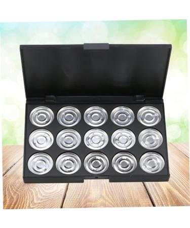 PLAFOPE 15 Empty Eyeshadow Palette Estuche De Maquillaje Empty Makeup Empty Eyeshadow Case Eye Shadow Silver - Buy Online on SooperMarket.com