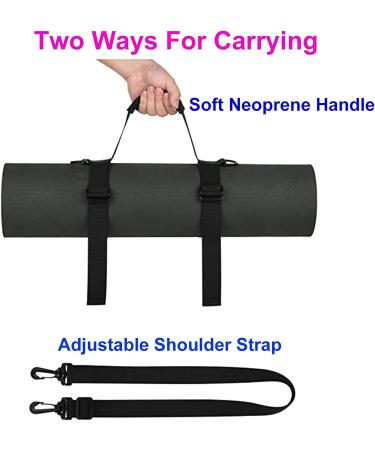 WISDING Yoga Mat Strap - Portable Sling for Yoga Mat, Picnic Blanket, Festivals, Camping | Adjustable Shoulder Strap & Handle for Pilates & Motorcycling - Buy Online on SooperMarket.com