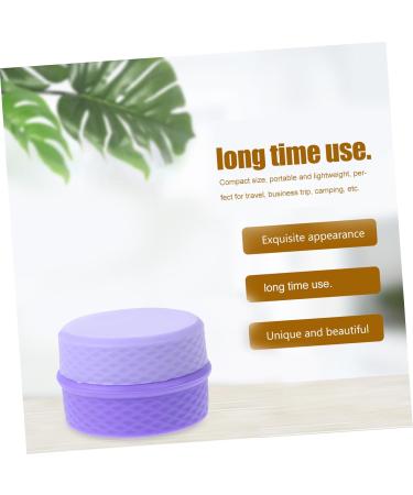 ABOOFAN 1 Set Cream Box Small Cream Container Travel Container for Cream Travel Essentials for Vacation Body Butters Portable Cosmetic Holder Make up Purple Storage Box Miss Silica Gel 6.5X6.5X4.5CM Purple - Buy Online on SooperMarket.com