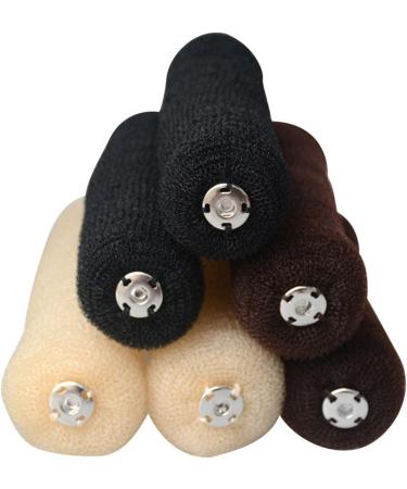 Ulapithi Donut Hair Bun Maker Set - 3 Pieces for Perfect Hairstyles | Hair Styling Tool for Children & Women - Buy Online on SooperMarket.com