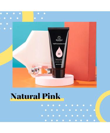 Beetles Poly Extension Gel 60g - Natural Pink Jelly Gel Builder for Trendy Nail Art Design - Salon Quality DIY at Home - Christmas Nails Gifts for Women - Buy Online on SooperMarket.com