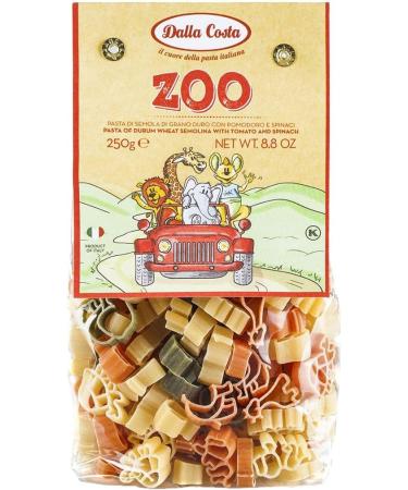 Dalla Costa Tricoloured Pasta Bundle - Dinosauri Teddy Zoo Travel (4x250g) - Buy Online on SooperMarket.com