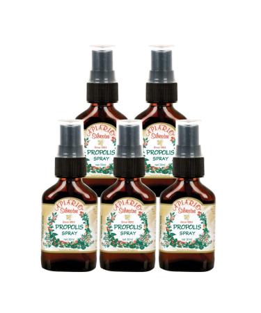 Immune booster/ Immune System Support/ Sore Throat/ Great for Cold & Flu Symptoms - Official Distributor - 5 bottles of Apiario Silvestre Brazilian Green Bee Propolis Spray Glycolic Extract-Non Alcoholic Wax Free Sugar Free