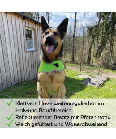 Reflective Dog Warning Vest - Safety Jacket with Lining Fabric | Robust Sizes in Neon Green for Enhanced Visibility - Buy Online on SooperMarket.com