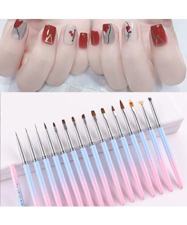 Dajidafu Nail Art Pen Sturdy Nylon Brush Skidproof Handle Nails Brushes Practical Lightweight Manicure Tools Drawing Friend DIY 9mm - Buy Online on SooperMarket.com