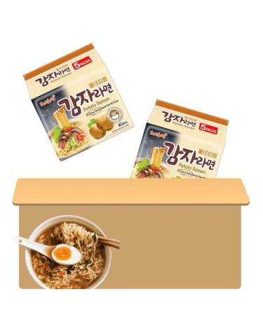 Samyang Potato Flavour Ramen Korean Instant Noodle 120g (Pack of 10)