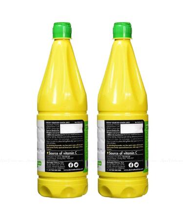 Quick Lemon Freshly Squeezed Juice Lemonade Not Concentrate (2x1000ml) Pack 2x1L - Buy Online on SooperMarket.com