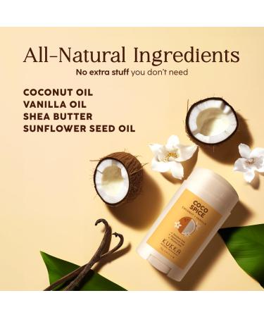 Deodorant For Both Women and Men - 2.65 Fl Oz - 100% Pure Natural Aluminum Free Alcohol & Paraben Free Long Lasting Whole Body Coconut Vanilla 2.65 Fl Oz (Pack of 1) - Buy Online on SooperMarket.com