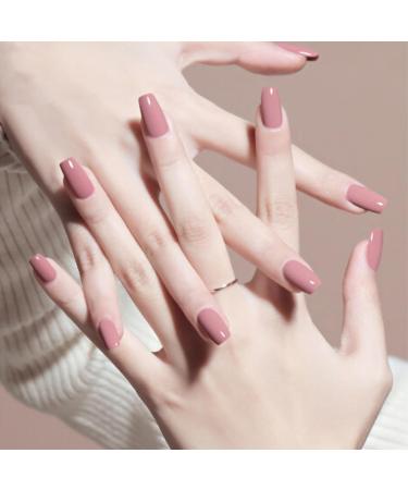 TBeautfave Dusty Pink Nail Polish Quick Dry Nail Polish Long Lasting Nail Varnish Pastel Nail Polish Non-Toxic Water Based Formula Breathable Nail Polish for Home DIY Nail Art PalePinkishGrey - Buy Online on SooperMarket.com