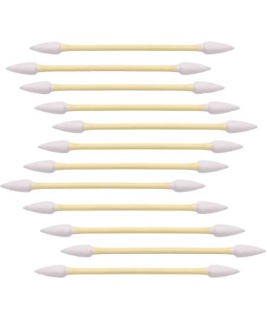 1200pcs Precision Tip Cotton Swabs for Makeup, Bamboo Sticks and Double Pointed 12 Pack (1200)