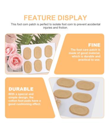 FOMIYES Toe Corn Pads - Self Adhesive Callus Cushions for Foot Care | 6 Sheets, Breathable Cotton, Corn Protector Stickers - Buy Online on SooperMarket.com