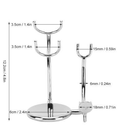 Premium Metal Razor Stand Holder Set - Manual Razor Rack & Shaving Tool Storage Display for Brush & Soap Bowl - Buy Online on SooperMarket.com