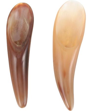Buy FRCOLOR Ox Horn Gua Sha Stone Massage Tools - 2pcs Scraper Set for Facial & Body Relief | International Shipping - Buy Online on SooperMarket.com