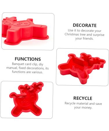 Abaodam 4 Pcs Baking Mold Candy Mold Holiday Cookie Molds Wax Baking Silicone Mold Cake Mold Child Chocolate - Buy Online on SooperMarket.com