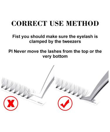 Buy 14D 0.07mm D Curl 13mm Russian Eyelash Extensions - Premade Fans for Stunning Lashes | International Shipping Available - Buy Online on SooperMarket.com