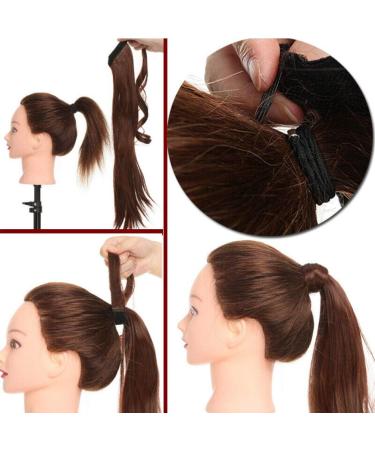 Clip in Ponytail Extension Wrap Around for Women Long Synthetic Natural Wavy Curly Hair Pony Tail Hair Extensions 17 inch Light Auburn - Buy Online on SooperMarket.com