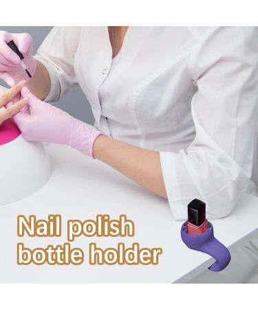 Shitafe Nail Polish Bottle Holder Wearable Wearable Manicure Display Tools - Strong Grip Airlock Suction Silicone Nail Polish Holder For Nail Art Salon Design Violet - Buy Online on SooperMarket.com