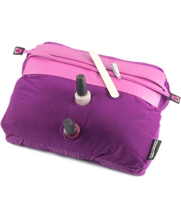 Manicure Cushion Pedicure Pillow Nail Arm Rest Foot Care Purple Velvet - Buy Online on SooperMarket.com
