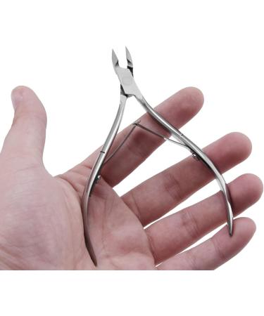 Olakin Set of 2 Stainless Steel Cuticle Nippers and Cutters with Pusher - Ideal for Manicure and Pedicure - Buy Online on SooperMarket.com