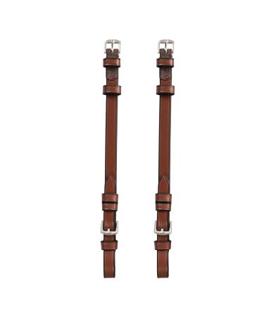 ExionPro Bridle with Buckle Closure (16 mm) (Matching Stitching) Replacement Cheek Piece Oak Brown Warm Blood (Over) Size