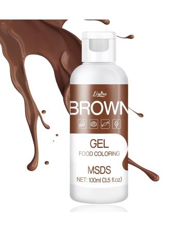 Buy Brown Food Color Gel - 100ml Sugar-Free Concentrated Color for Baking Cakes Cookies Macarons and DIY Slime - International Shipping Available - Buy Online on SooperMarket.com