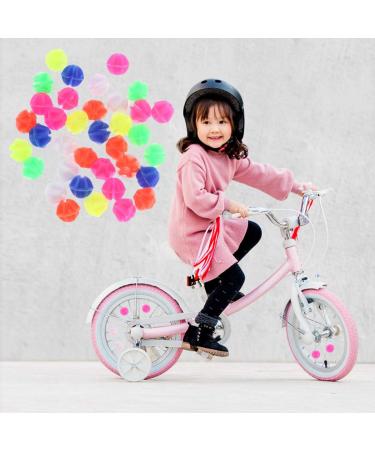 WINOMO 36 PCS Luminous Round Bicycle Wheel Spoke Beads - Decorative Clip-on Plastic Beads for Bike Wheels - Buy Online on SooperMarket.com