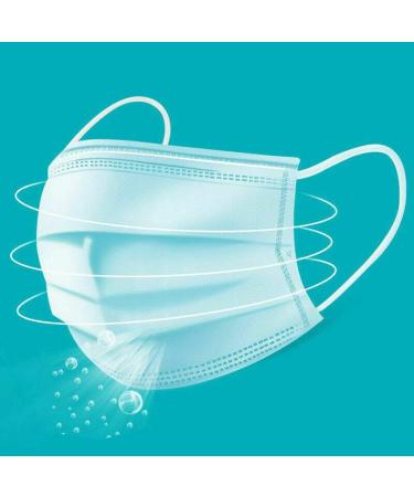100 Pcs 3-Ply Cover Anti Dust Breathable Earloop Comfortable Sanitary Mouth Face Cover Professional Protection - Buy Online on SooperMarket.com
