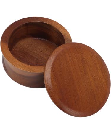 Premium Maple Wood Shaving Bowl for Men | Portable & Lid Included | Perfect Gift for Father Grandpa and Friends - Buy Online on SooperMarket.com