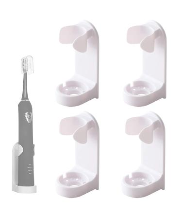 4 pack of electrical toothbrush holder electric toothbrush wall bracket self -adhesive toothbrush organizer traceless stand rack holder donor high quality bathroom accessories.