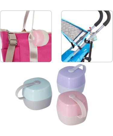 Alomejor 3-Piece BPA-Free Pacifier Holder Case | Food-Grade Large Capacity for Milk Powder & Snacks | Perfect for Travel & Storage - Buy Online on SooperMarket.com