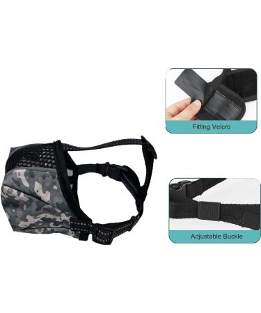 Adjustable Soft Dog Muzzle - Breathable Network Material for Small Medium & Large Dogs (XL Black) - Perfect for Training & Comfort - Buy Online on SooperMarket.com
