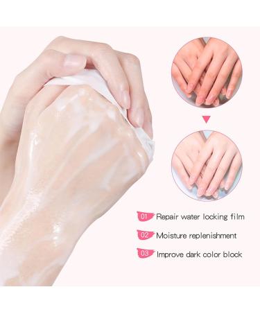Hand Mask - 6 Pairs Moisturising Goat Milk Gloves for Ultimate Hand Care | Hydrating & Whitening Hand Masks - Buy Online on SooperMarket.com
