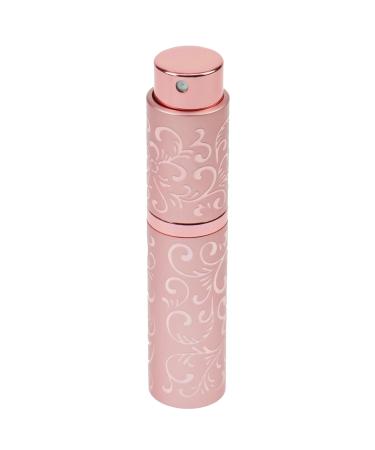 Fantasia pocket atomizer with flower decoration refillable for 8ml screw-in atomizer head pink