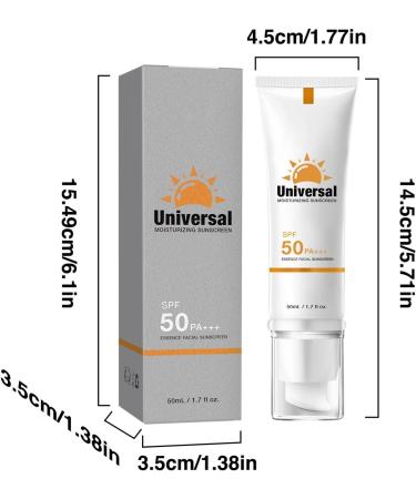 SPF 50+ Sunscreen 50ml Non-Greasy Face Sunscreen With 5- UVA & UVB Protection Water-Resistant Hydrating Sun Cream Sun Screen Lotion Sun Body Lotion Sun Block Cream For All Skin Types - Buy Online on SooperMarket.com