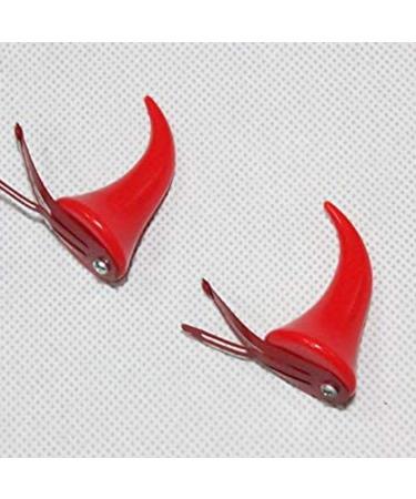 Halloween Hair Clips Horns Ears Hairclips Costumes Decorations Red Devil Horns Hair Clip Barettes Pins Accessories for Women - Buy Online on SooperMarket.com