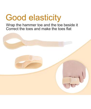 6pc Elastic Toe Wraps for Crooked Toes - Toe Corrector & Protector Bandages - Buy Online on SooperMarket.com