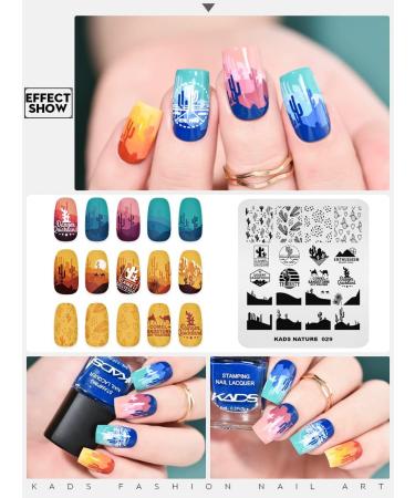 KADS Nail Art Stamping plate Nail Template Nail Art Design Tool Nail DIY Design Image Plate(NA029) - Buy Online on SooperMarket.com