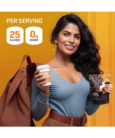 Super Cocoa Coffee Alternative | Nootropics Hot Chocolate Mix for Memory & Focus | Dairy Free Sugar Free Keto Vegan Superfood - Buy Online on SooperMarket.com