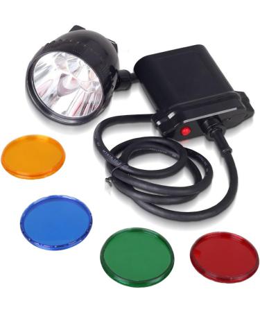 GearOZ 80000LUX 10W LED Coon Hunting Headlamp with 4 Filters - Rechargeable, Explosion Proof, Bright Light for Night Working, Coyotes, Hog Predators, Mining, Camping - Buy Online on SooperMarket.com