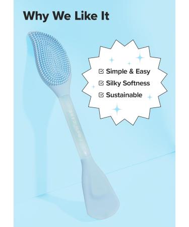 I DEW CARE 2-in-1 Cleansing & Firming Silicone Mask Brush | Hygienic Easy-to-Wash Facial Brush for Glass Skin & Korean Skincare - Buy Online on SooperMarket.com
