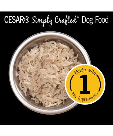 Cesar Simply Crafted Wet Dog Food Chicken Flavour 37g Pack of 10 & Simply Crafted Wet Dog Food Chicken Carrots & Green Beans - Chicken Sweet Potato Apple Barley & Spinach 8x37g Variety Pack - Buy Online on SooperMarket.com