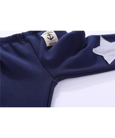 Mud Kingdom Boys Fleece Pants | Tight Fit Winter Warmth | 6-7 Years | Stars Navy Blue - Buy Online on SooperMarket.com