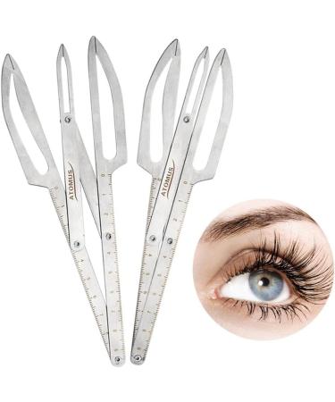 Tiuimk Stainless Steel Eyebrow Microblading Triangle Ruler - Silver - Buy Online on SooperMarket.com