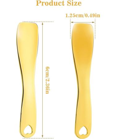 WLLHYF 3 PCS Metal Cosmetic Spatula Stick Set for Skincare - Beauty Spa Spoon for Facial Cream Mask Mixing - Buy Online on SooperMarket.com